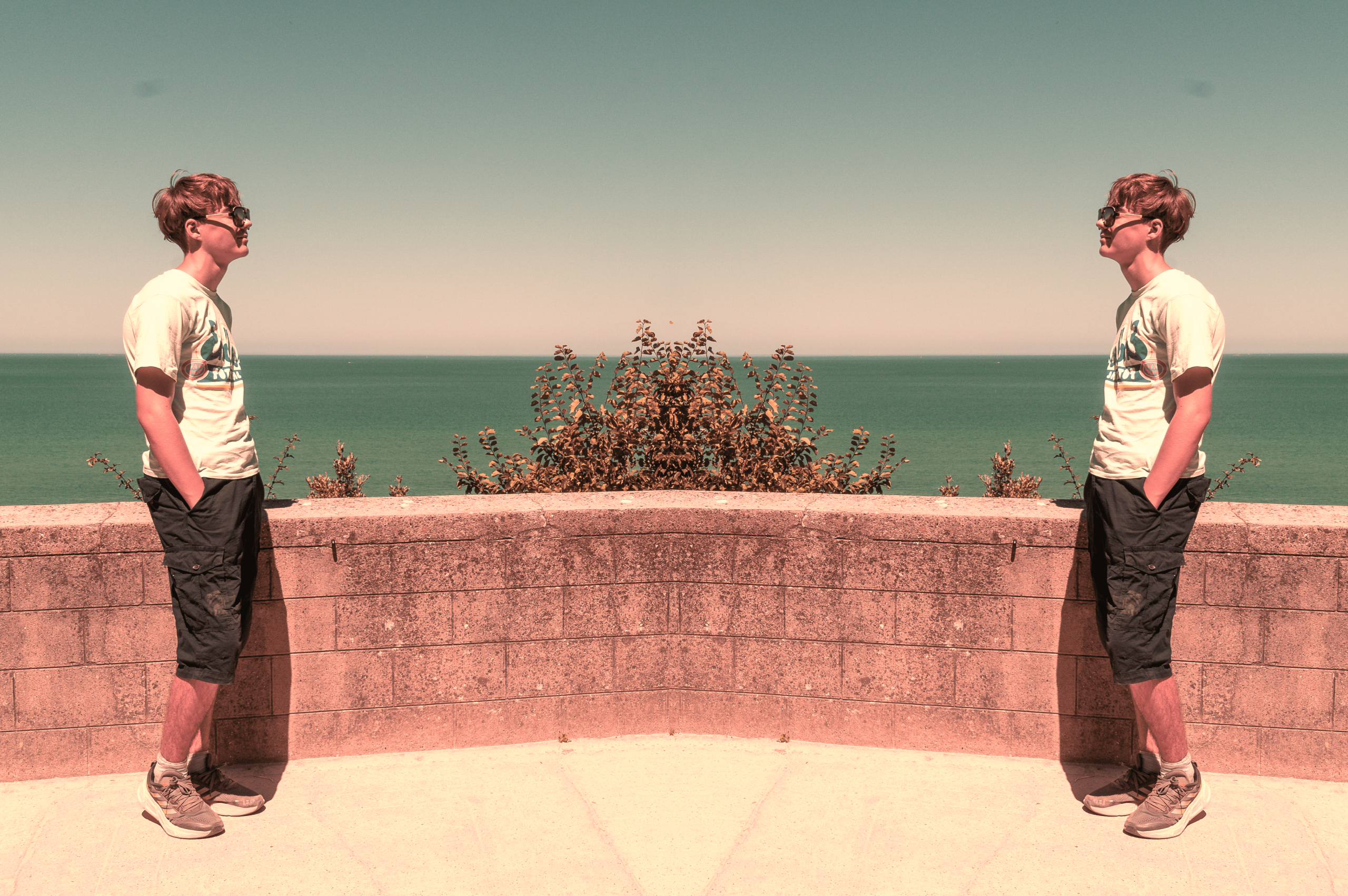 La Flamo mirror reflection portrait
